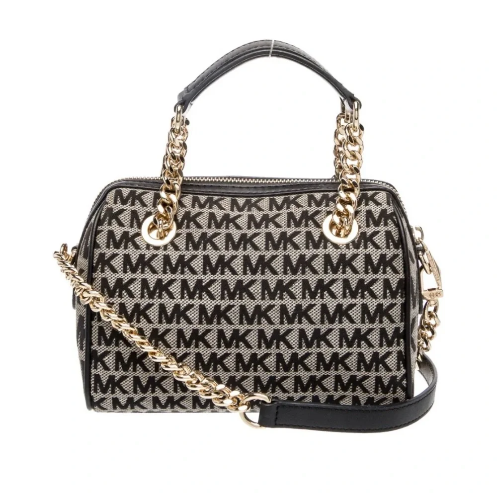 Michael Kors Blaire Extra-Small Logo Satchel in black - Picture 3 of 12
